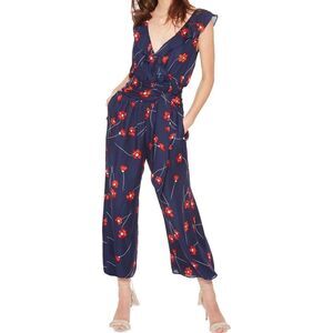 PARKER Elara Sleeveless Poppy Print Jumpsuit